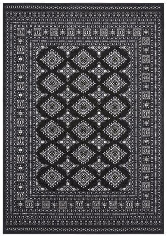 Klassiek vloerkleed - Laagpolig - Buchara - Zwart