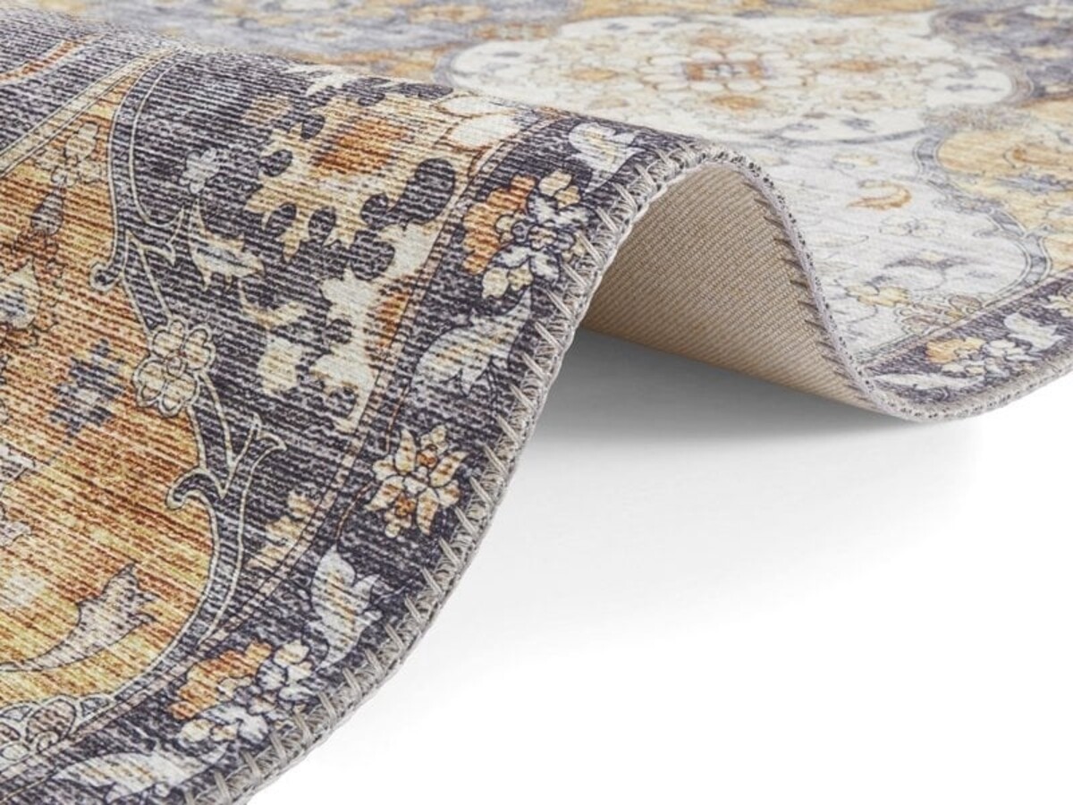 Elle Decoration - Vintage vloerkleed - Ghom - Klassiek - Geel / Multi Elle Decoration - Vintage vloerkleed - Ghom - Klassiek - Geel / Multi