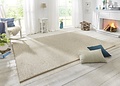 Tufted vloerkleed - Wollen Look Crème
