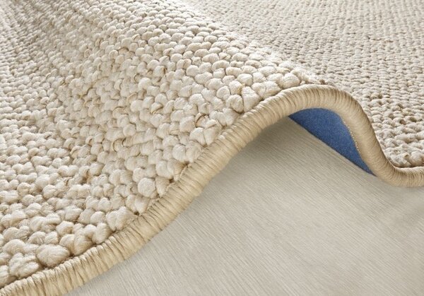 Tufted vloerkleed - Wollen Look Crème