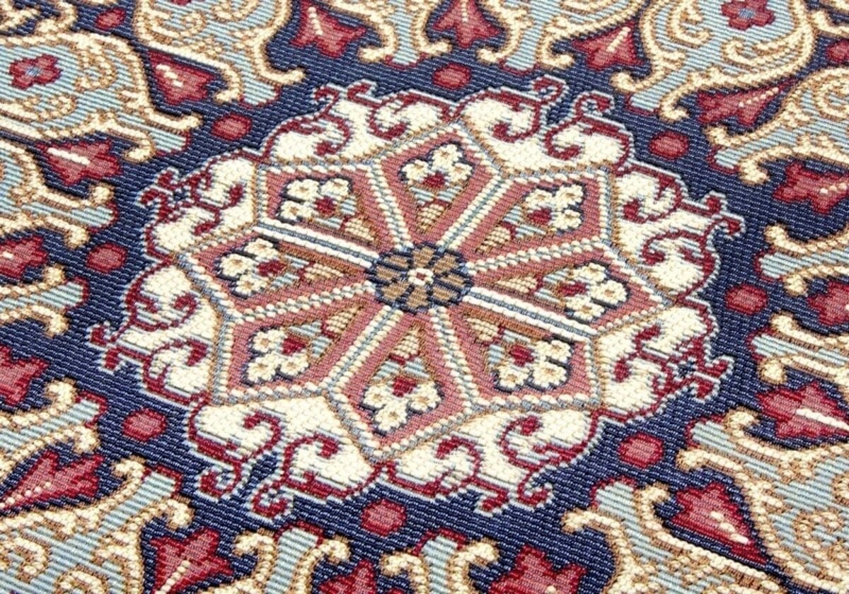 Klassiek Binnen- En Buitenkleed - Kadi Rood/Blauw