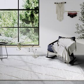 Elle Decoration Scandinavisch vloerkleed - Gallery Perrotin Crème Elle Decoration Scandinavisch vloerkleed - Gallery Perrotin Crème