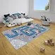 Kindervloerkleed - Design Kids Straat Grijs/Blauw Kindervloerkleed - Design Kids Straat Grijs/Blauw