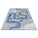Kindervloerkleed - Design Kids Straat Grijs/Blauw Kindervloerkleed - Design Kids Straat Grijs/Blauw