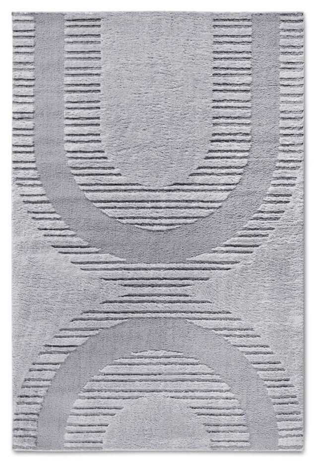 Elle Decoration - Gallery - Hoogpolig vloerkleed - Bartoux - Lichtgrijs Elle Decoration - Gallery - Hoogpolig vloerkleed - Bartoux - Lichtgrijs