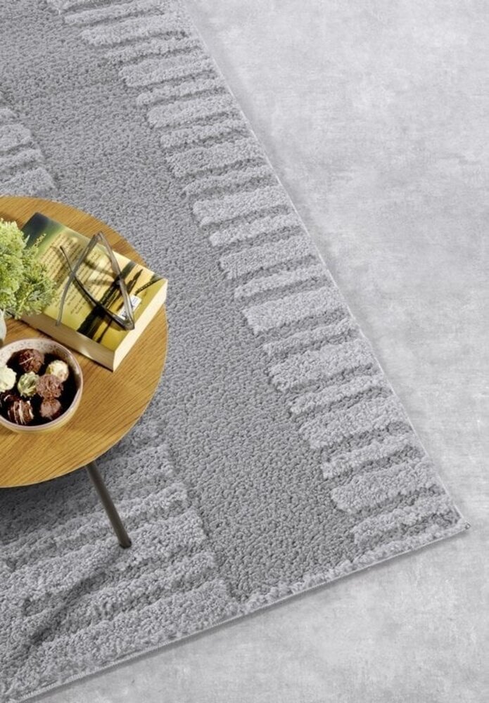 Japandi vloerkleed - Gallery Bartoux Grijs Japandi vloerkleed - Gallery Bartoux Grijs