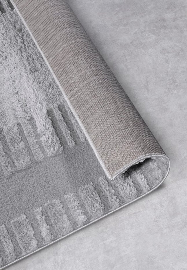 Elle Decoration - Gallery - Hoogpolig vloerkleed - Bartoux - Lichtgrijs Elle Decoration - Gallery - Hoogpolig vloerkleed - Bartoux - Lichtgrijs