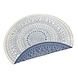 Rond Binnen & Buitenkleed Omkeerbaar - Porto Blauw/Crème Rond Binnen & Buitenkleed Omkeerbaar - Porto Blauw/Crème