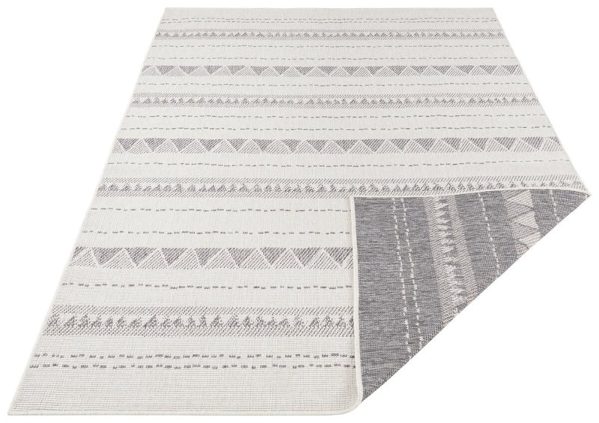 Binnen & Buitenkleed Omkeerbaar - Bahamas Grijs/Crème
