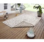 Binnen & Buitenkleed Omkeerbaar - Leyte Beige/Crème