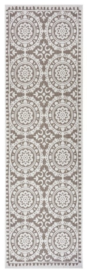 Binnen & Buitenkleed Loper - Jardin Beige/Crème