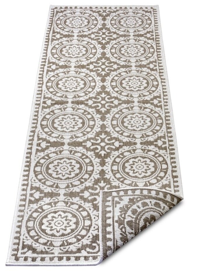 Binnen & Buitenkleed Loper - Jardin Beige/Crème