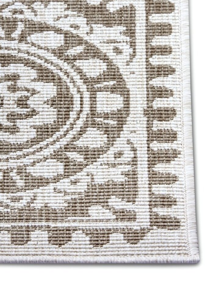 Binnen & Buitenkleed Loper - Jardin Beige/Crème