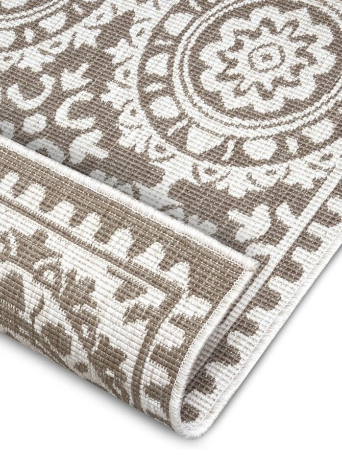 Binnen & Buitenkleed Loper - Jardin Beige/Crème