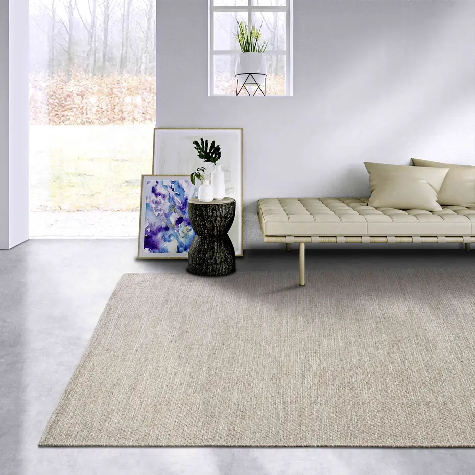 Elle Decoration - Wollen vloerkleed - Delhi -Beige
