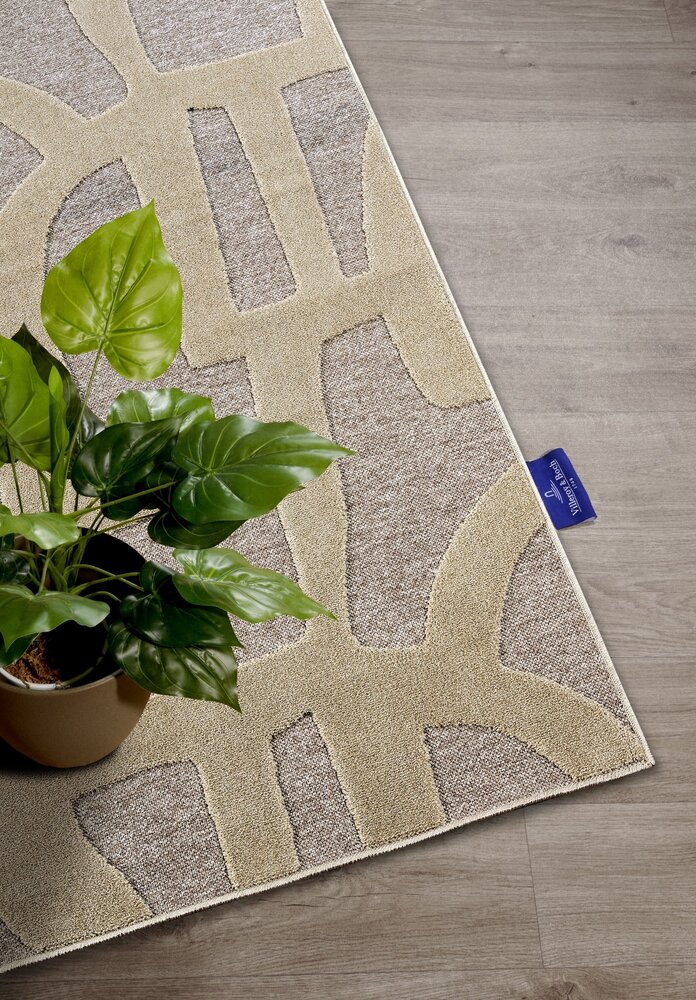 Villeroy & Boch - Laagpolig vloerkleed - Therese - Grijs / Beige Villeroy & Boch - Laagpolig vloerkleed - Therese - Grijs / Beige