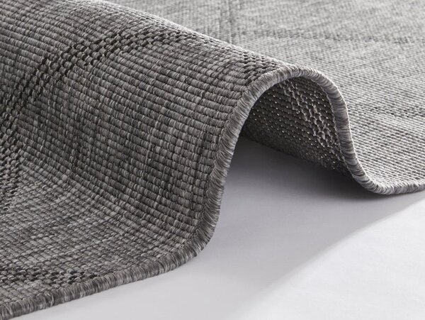 Binnen & Buitenkleed Omkeerbaar - Corsica Zwart/Antraciet