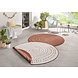 Rond Binnen & Buiten vloerkleed - Bali Terracotta/Crème Omkeerbaar Rond Binnen & Buiten vloerkleed - Bali Terracotta/Crème Omkeerbaar