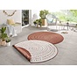 Rond Binnen & Buiten vloerkleed - Bali Terracotta/Crème Omkeerbaar