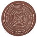 Rond Binnen & Buiten vloerkleed - Bali Terracotta/Crème Omkeerbaar Rond Binnen & Buiten vloerkleed - Bali Terracotta/Crème Omkeerbaar