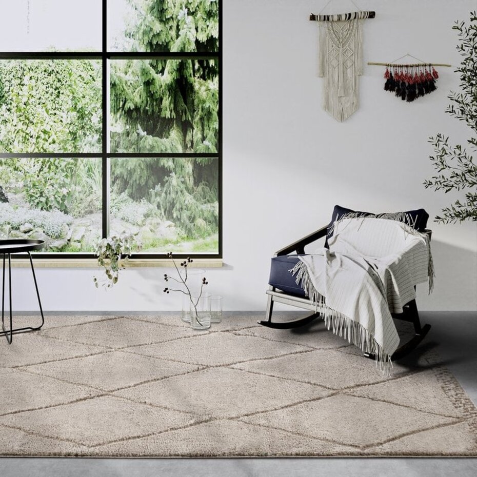 Scandinavisch vloerkleed - Gallery Perrotin Beige Scandinavisch vloerkleed - Gallery Perrotin Beige