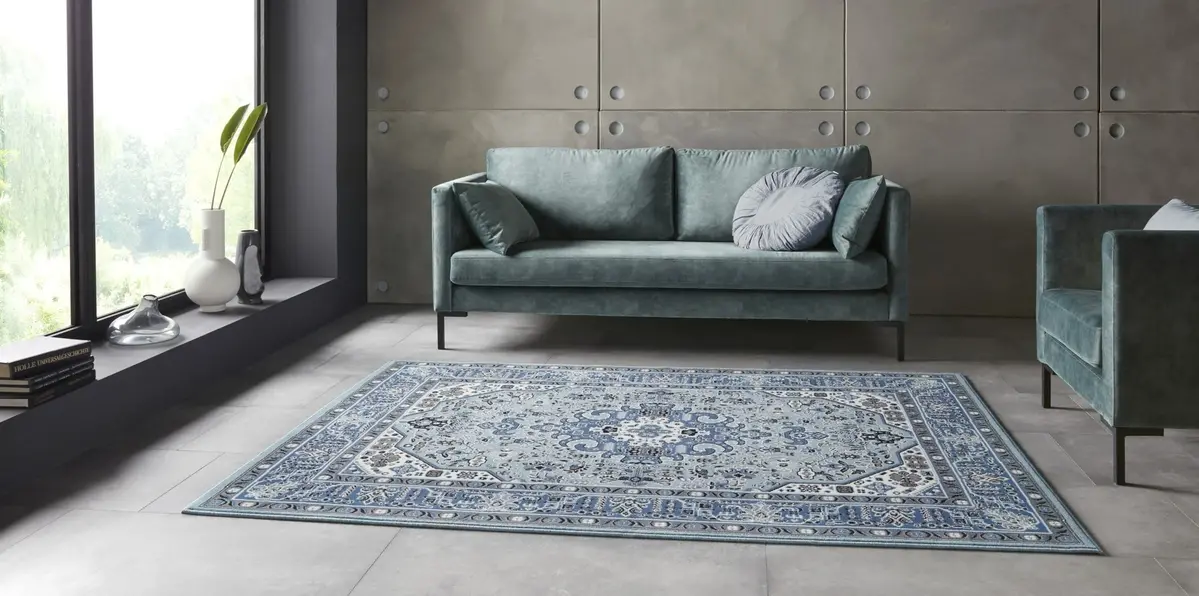 Klassiek vloerkleed - Laagpolig - Isfahan - Blauw