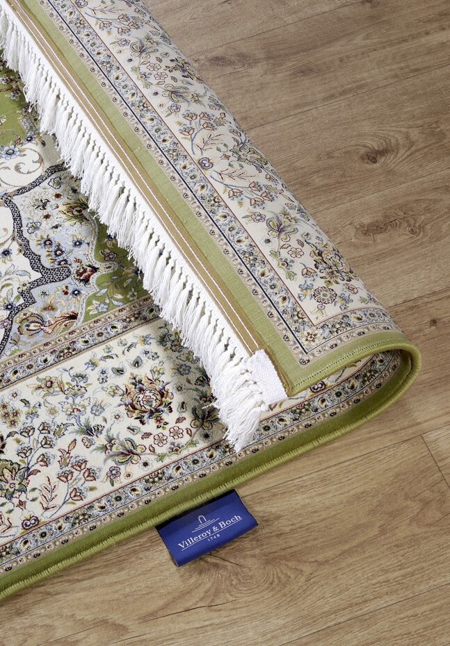 Villeroy & Boch - Klassiek Laagpolig vloerkleed - Etienne - Groen / Crème