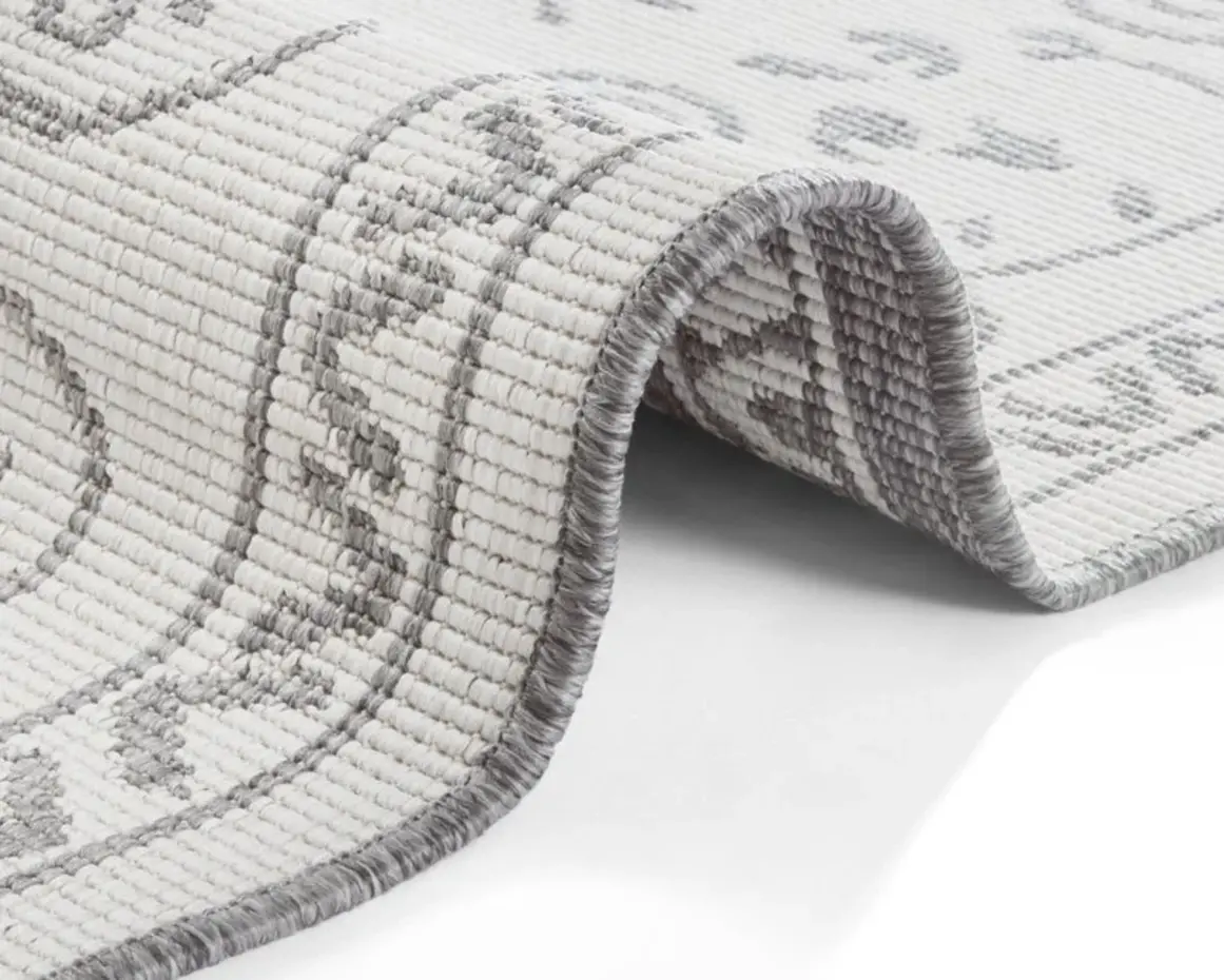 Binnen & Buitenkleed Omkeerbaar - Leyte Grijs/Crème Binnen & Buitenkleed Omkeerbaar - Leyte Grijs/Crème