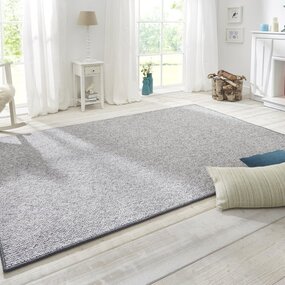 Tufted vloerkleed - Wollen Look Grijs
