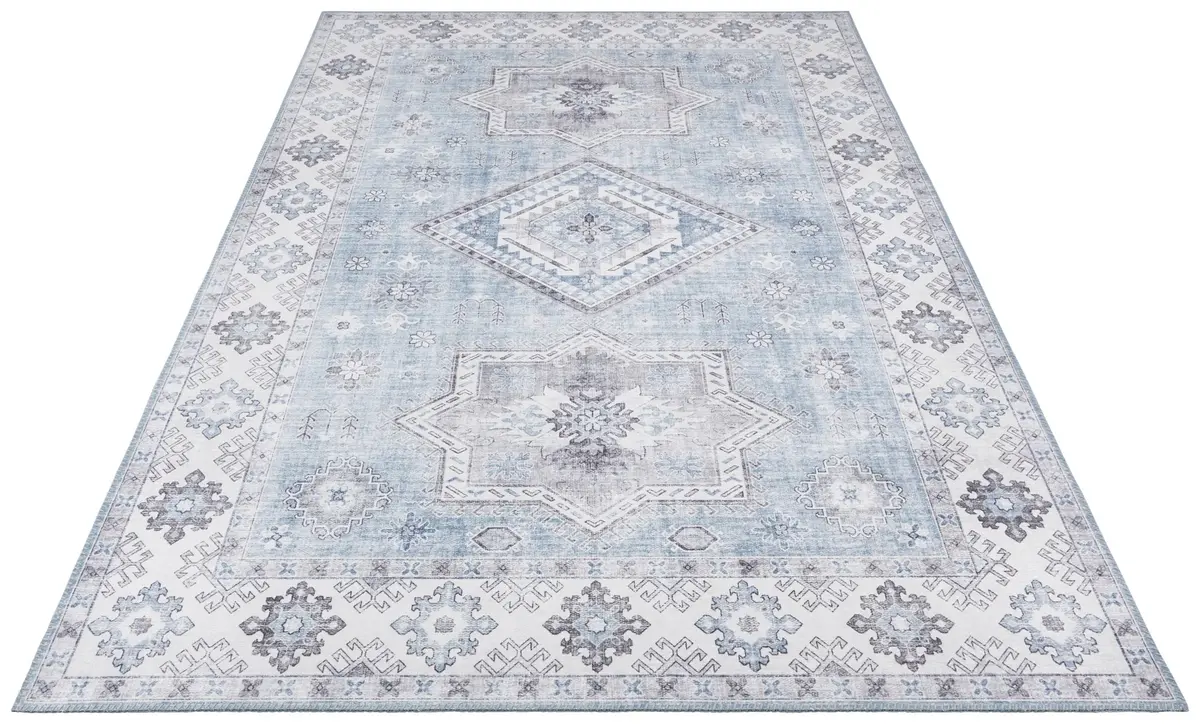 Vintage vloerkleed - Oriental Gratia Blauw Vintage vloerkleed - Oriental Gratia Blauw