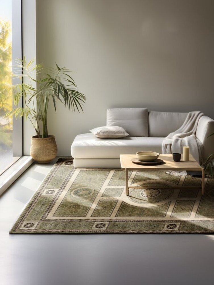 Klassiek vloerkleed - Herat Guzara Groen Klassiek vloerkleed - Herat Guzara Groen