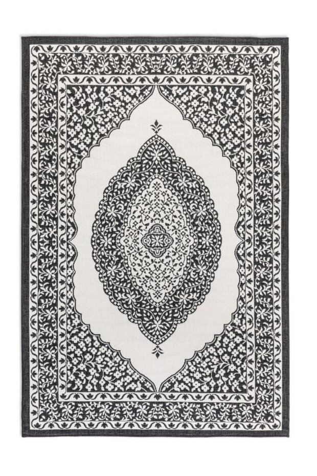 Elle Decoration - Binnen & Buitenkleed - Omkeerbaar - Meekly - Zwart Elle Decoration - Binnen & Buitenkleed - Omkeerbaar - Meekly - Zwart