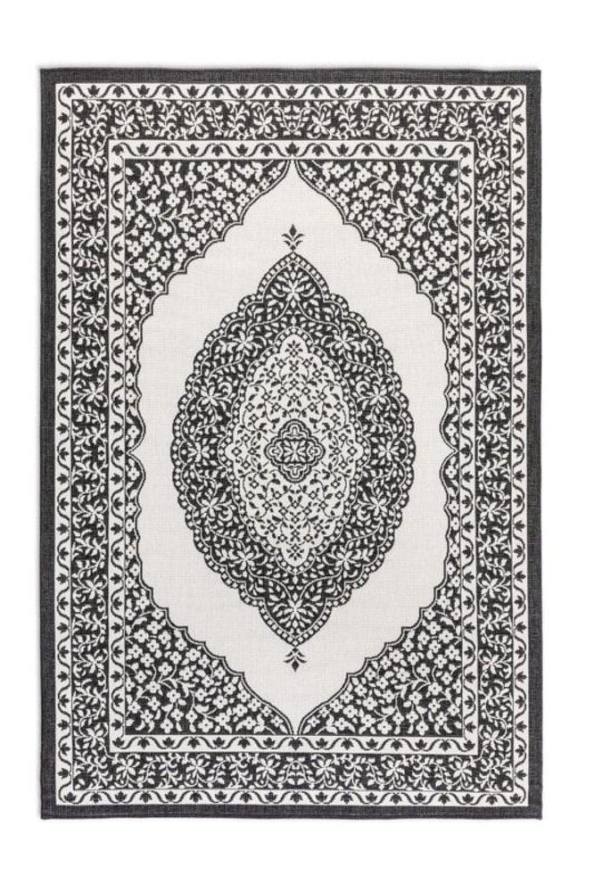 Elle Decoration - Binnen & Buitenkleed - Omkeerbaar - Meekly - Zwart Elle Decoration - Binnen & Buitenkleed - Omkeerbaar - Meekly - Zwart