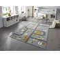 Kindervloerkleed - Adventures Stad Design Grijs/Geel