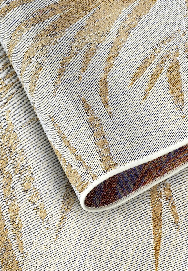 Modern binnen- en buitenkleed - Charles Crème/Goud Modern binnen- en buitenkleed - Charles Crème/Goud