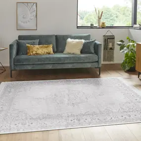 Klassiek Vintage vloerkleed - Laagpolig - Naveh - Franjes - Pastel Roze Klassiek Vintage vloerkleed - Laagpolig - Naveh - Franjes - Pastel Roze