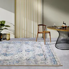 Villeroy & Boch Vintage binnen- en buitenkleed - Rene Blauw/Crème