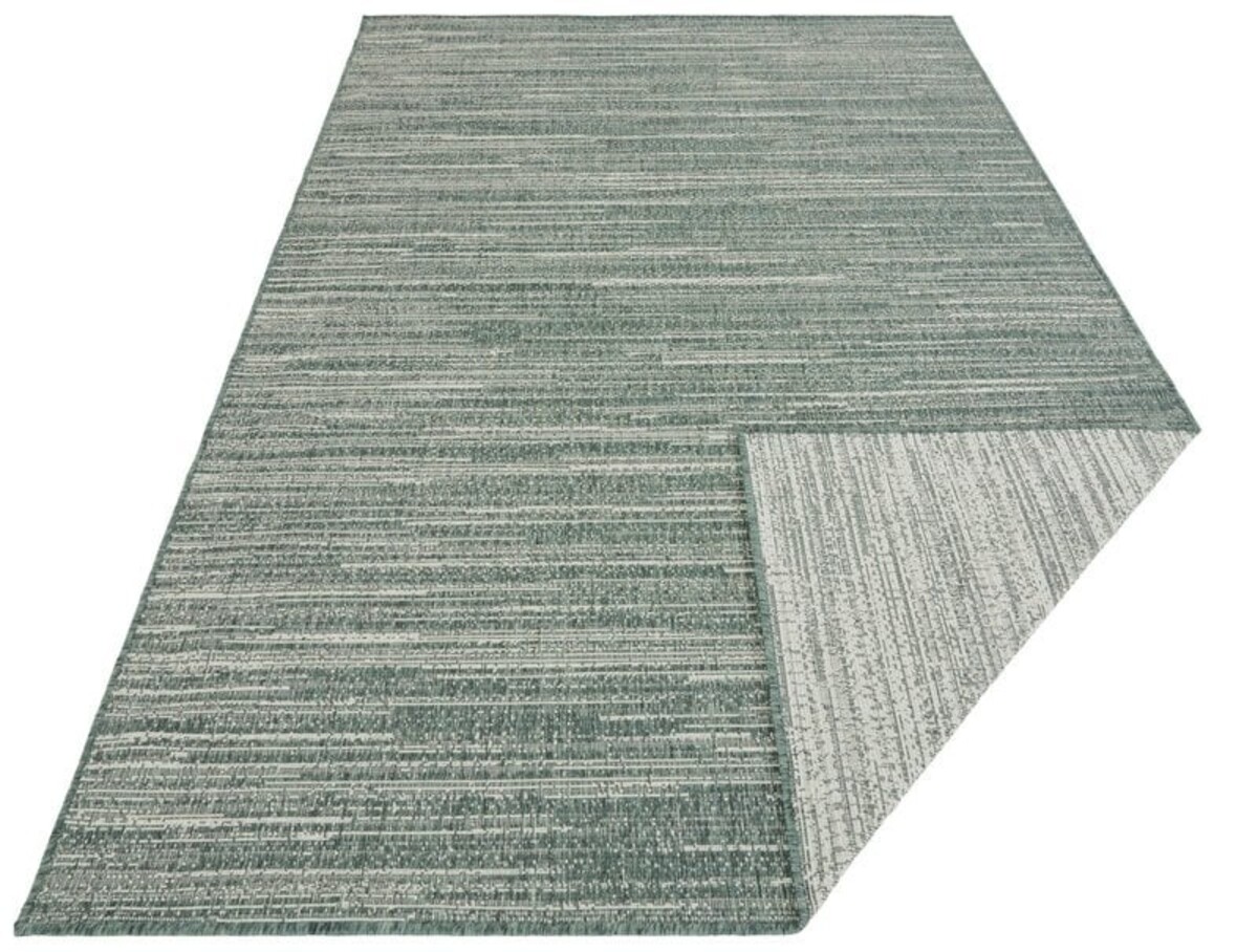 Elle Decoration - Binnen & Buitenkleed - Omkeerbaar - Gemini - Gemeleerd - Groen