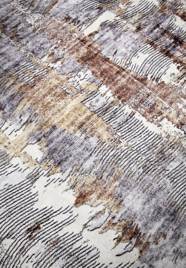 Elle Decoration - Imagination - Laagpolig vloerkleed - Malard - Koper / Goud Elle Decoration - Imagination - Laagpolig vloerkleed - Malard - Koper / Goud