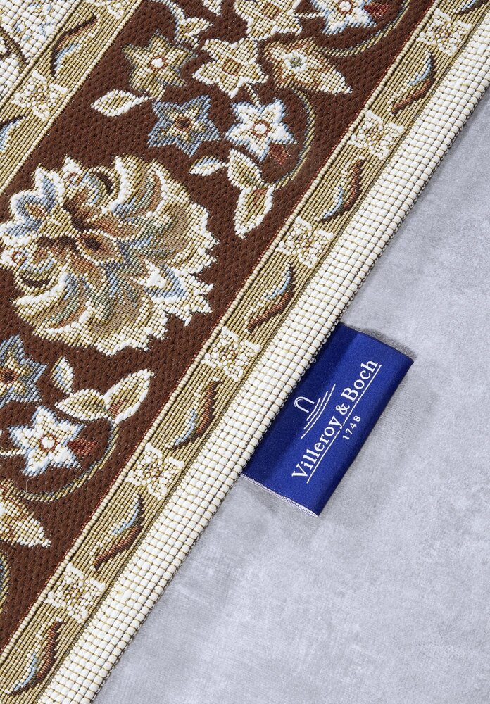 Vintage binnen- en buitenkleed - Nicolas Crème/Bruin Vintage binnen- en buitenkleed - Nicolas Crème/Bruin