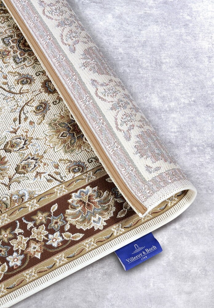 Vintage binnen- en buitenkleed - Nicolas Crème/Bruin Vintage binnen- en buitenkleed - Nicolas Crème/Bruin