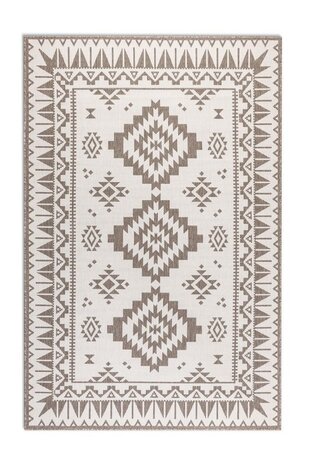Elle Decoration - Binnen & Buitenkleed - Omkeerbaar - Gemini - Linen / Beige