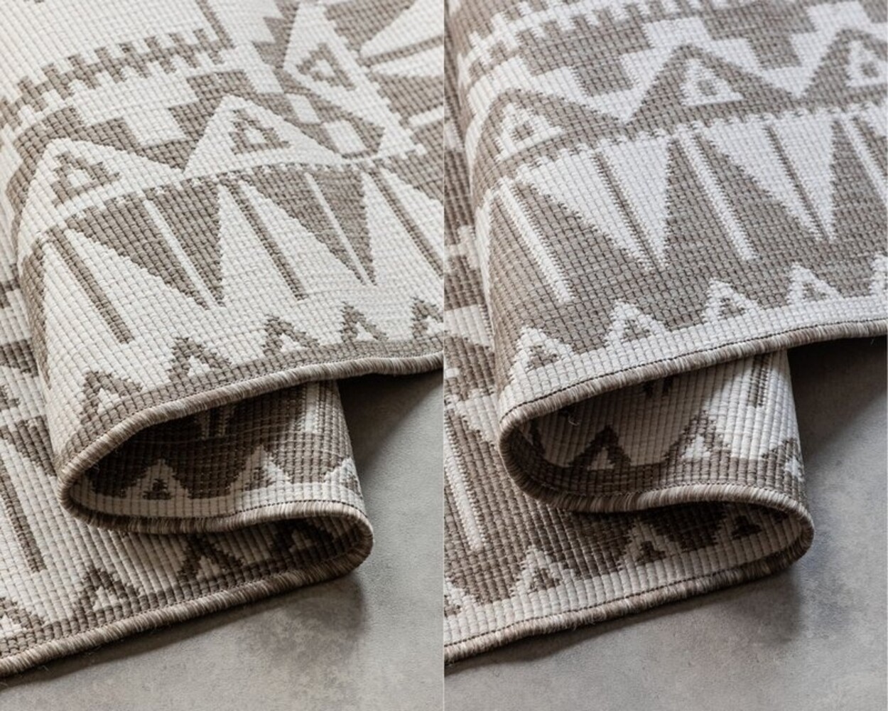 Elle Decoration - Binnen & Buitenkleed - Omkeerbaar - Gemini - Linen / Beige Elle Decoration - Binnen & Buitenkleed - Omkeerbaar - Gemini - Linen / Beige