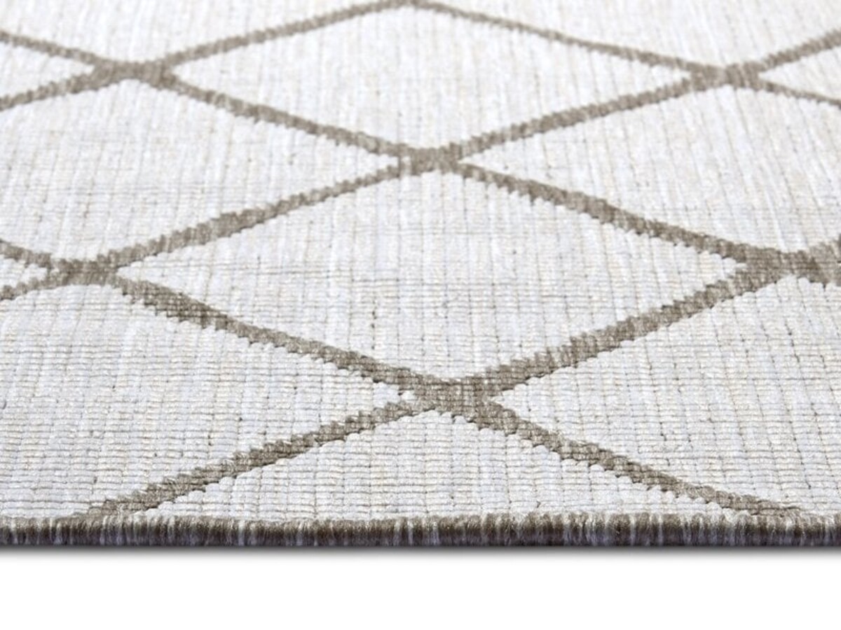 Binnen & Buiten Omkeerbaar vloerkleed - Malaga Beige/Crème