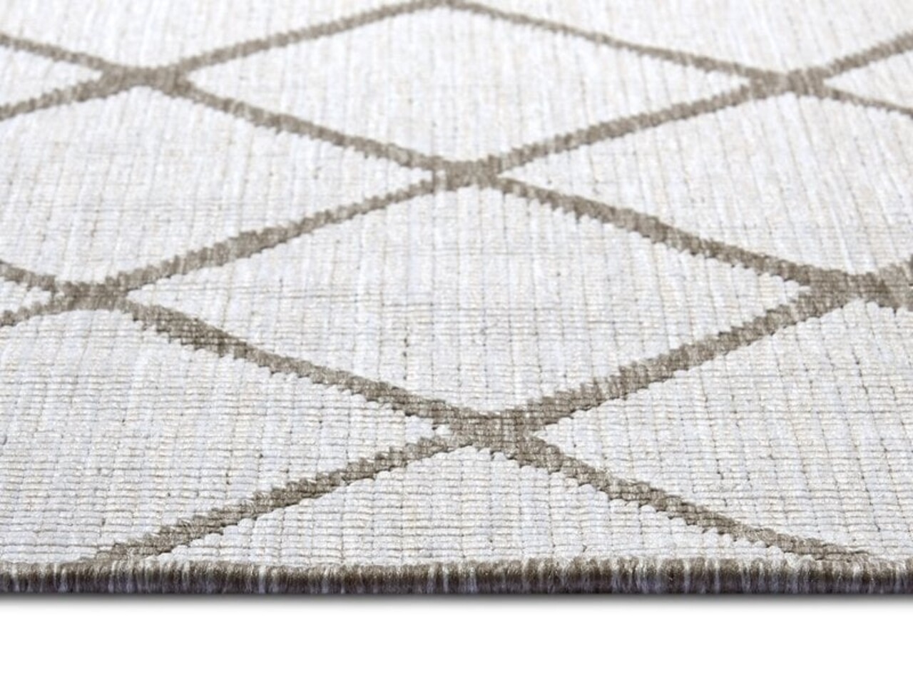 Binnen & Buiten Omkeerbaar vloerkleed - Malaga Beige/Crème Binnen & Buiten Omkeerbaar vloerkleed - Malaga Beige/Crème