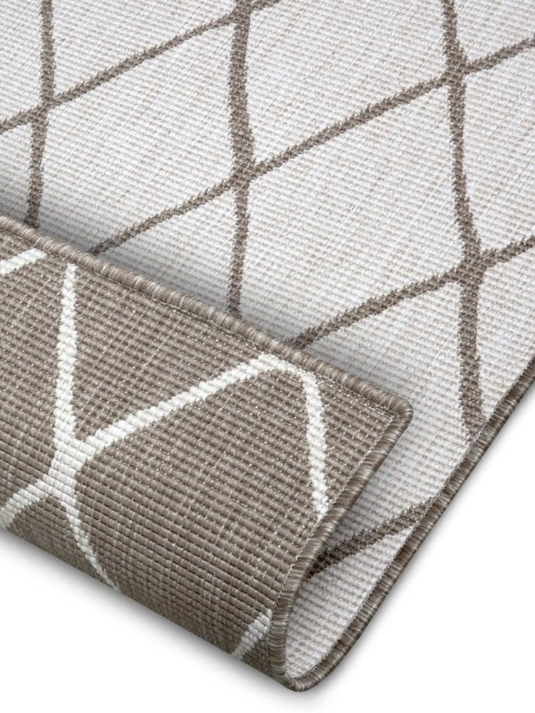 Binnen & Buiten Omkeerbaar vloerkleed - Malaga Beige/Crème Binnen & Buiten Omkeerbaar vloerkleed - Malaga Beige/Crème