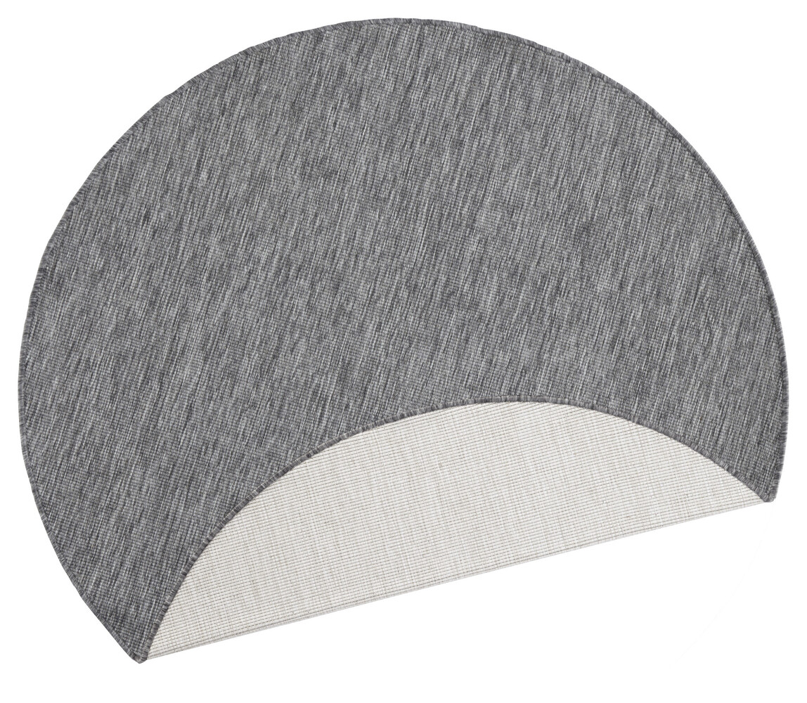 Rond Binnen & Buiten Omkeerbaar vloerkleed - Miami Grijs Rond Binnen & Buiten Omkeerbaar vloerkleed - Miami Grijs