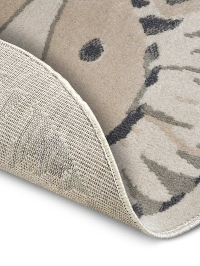 Rond Kindervloerkleed - Adventures Leeuw Beige/Grijs Rond Kindervloerkleed - Adventures Leeuw Beige/Grijs