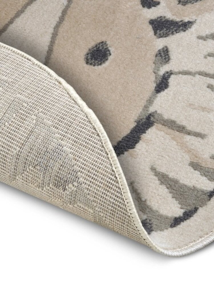 Rond Kindervloerkleed - Adventures Leeuw Beige/Grijs Rond Kindervloerkleed - Adventures Leeuw Beige/Grijs