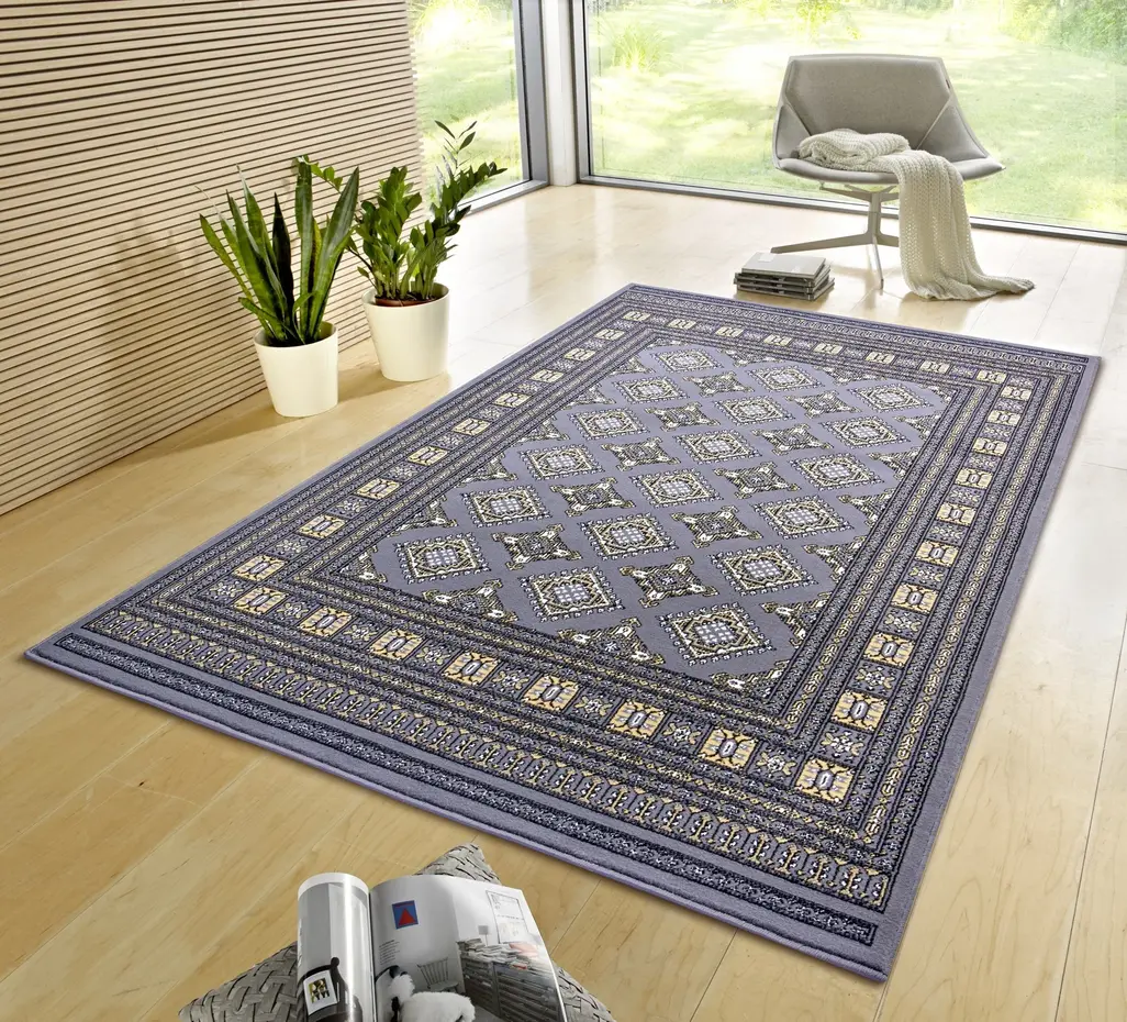 Klassiek vloerkleed - Laagpolig - Buchara - Mirkan Grijs